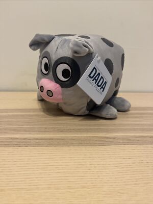 Dada Plush Stuffed Animal Toy  Gray Cow Black Dots Jimmy Fallon Kohls Cares NEW