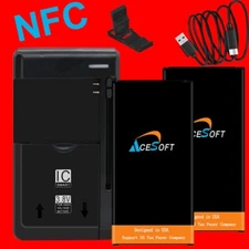 Long Lasting 2x 6820mAh NFC Battery Wall Charger Cable f Samsung Galaxy S5 G900P