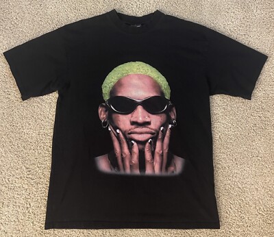 Dennis Rodman Do Not Disturb T-Shirt 90s Basketball Size Large | eBay