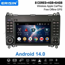 64GB Android 14 Autoradio GPS Mercedes BENZ A/B-Klasse Sprinter Viano VW Crafter
