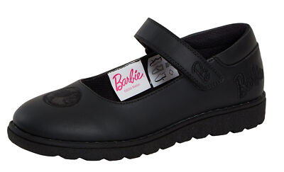 Mädchen Barbie Schulschuhe Kinder klobige Sohle stark schwarz einfacher Verschluss Halbschuhe Schuhe