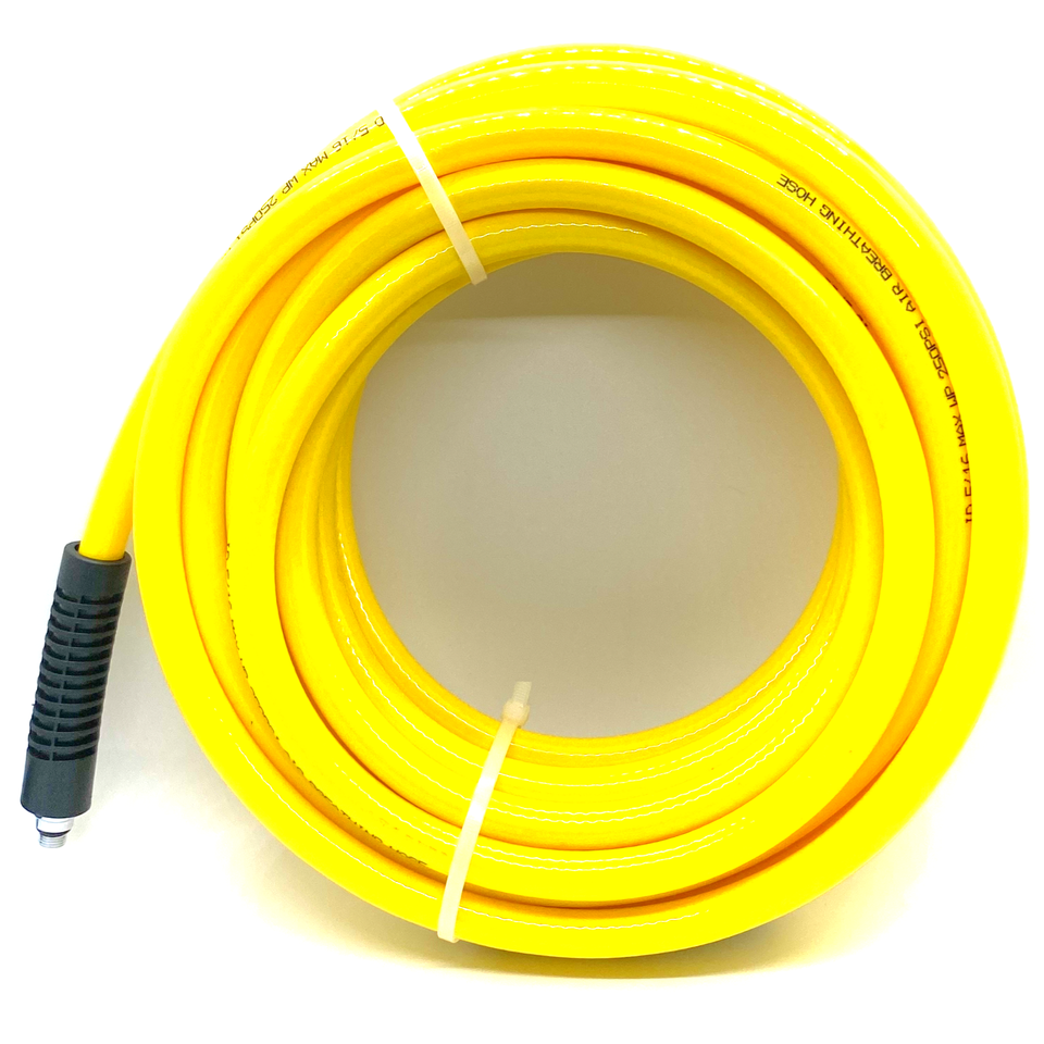 H2Odyssey Scuba Hookah Hose 50 Foot Yellow Rubber Low Pressure LP