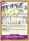Lightning Beast Kiten OP15-076 English UC Adventure Kami Island One Piece Card