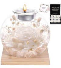 Roses in Glass Dome with Scented - Romantic Preserved Flower for Women