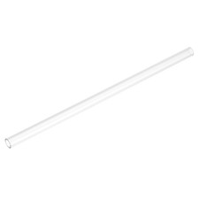 Rigid Round Clear Tubing 8mm ID x 11mm OD x 250mm Length Plastic Tube