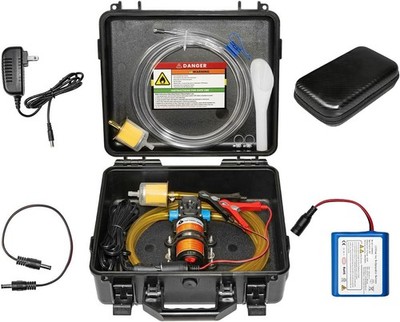 12V Fuel Transfer Pump Battery Powered 85GPH Carrying