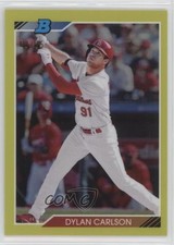 2020 Bowman Heritage Chrome Prospects Yellow Refractor 69/75 Dylan Carlson s1i
