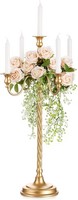 KerzenstäNder 71Cm Gold Metall Vintage Stabkerzenhalter Hochzeit Tischdeko