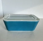 Vintage Pyrex #502 Covered Refrigerator Dish With Lid-Primary Blue