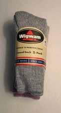 NEW. Package of 3 WIGWAM Outdoor MERINO WOOL Medium SOCKS - Women 6 - 10