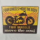 Vintage Motorcycle Metal Tin Sign 9.5"×12" Collectible Man Cave Wall Decor