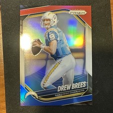 2025 Panini Prizm - Drew Brees #266 Red White & Blue Prizm