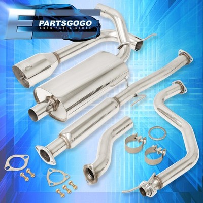 For 90-93 Acura Integra RS LS 2.5'' JDM Steel Exhaust Catback Muffler Tip GODSNOW