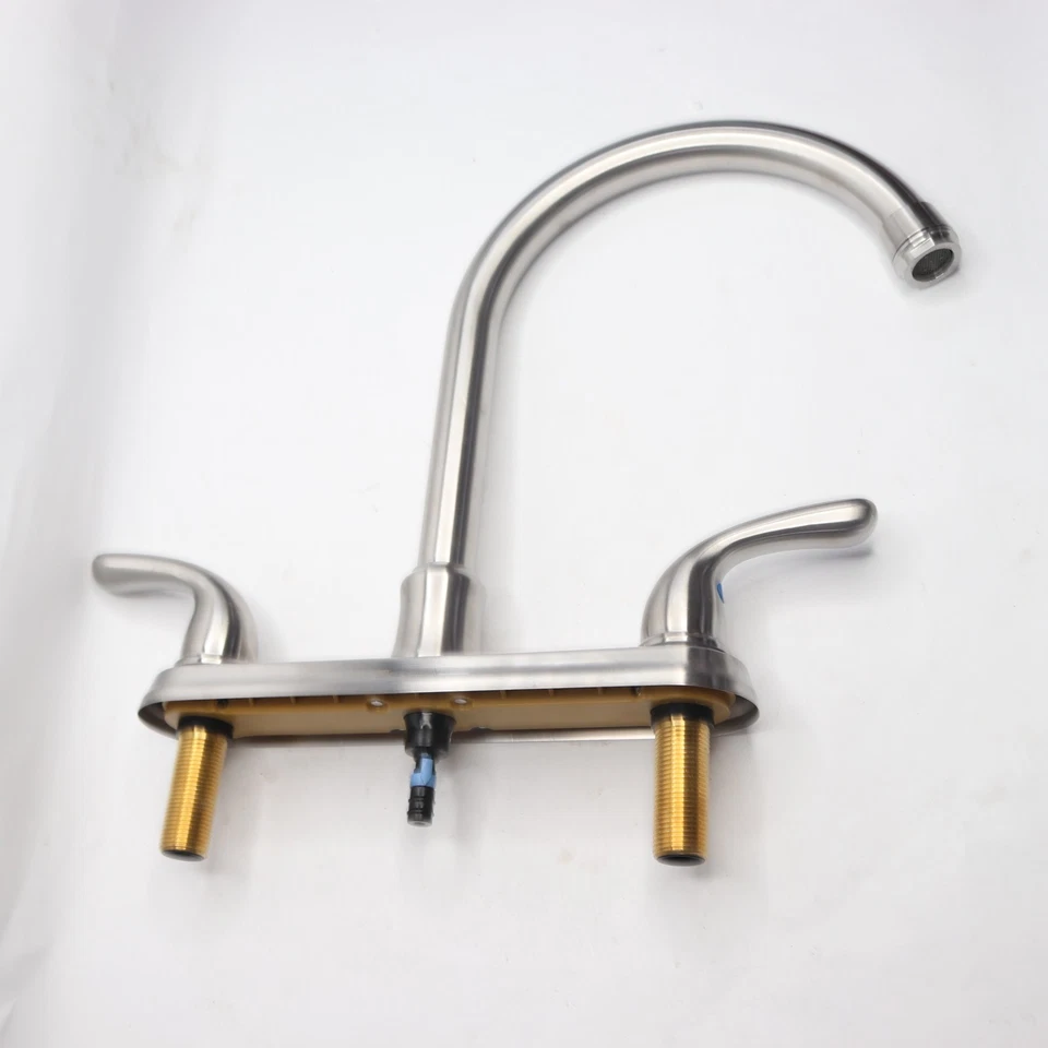 Grifo de cocina estándar de doble mango Glacier Bay HD67794-1008D2 - solo grifo Foto 3 de 4