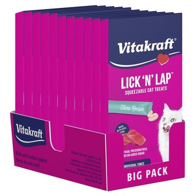 Lick  N  Lap Tuna Squeezeable Liquid Cat Treats, Lickable, Broth #1 Ingredien...