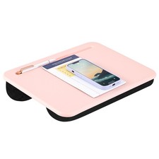 LAPGEAR Compact Lap Desk - Fits up to 15 Inch Single Unit, Rose Quartz