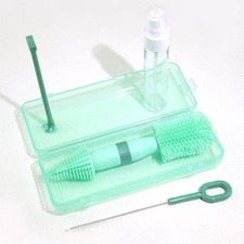 Compact Bottle Cleaning Brush Set Portable Bottle Brush Set  Lid Cleaning