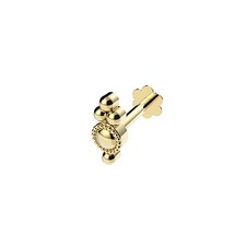 Wundersch�ne 9 Karat (375) Gold Damen - Labret Piercing - 6mm*3mm