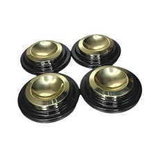 4Pcs Piano Caster Cups Metal Rubber Leg Pads for Hardwood