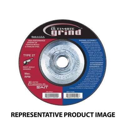 United Abrasives SAIT 22515 5x1/4x5/8-11 Ultimate Grind Grinding Wheel, 10 pack