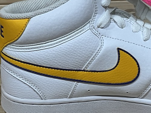 Nike Court Vision Mid CD5466-102 Men’s 9 LEFT SHOE ONLY New Lakers Sales Sample - Picture 6 of 10