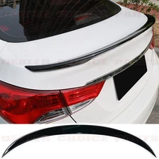 GLOSSY BLACK Spoiler For 2011 2012 2013 2014 2015 2016 Hyundai Elantra 4dr Sedan