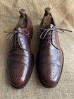 Chaussures derby homme PRADA en cuir marron foncé à bout pointu pointure UK...