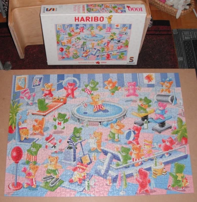 Schmidt Puzzle  Haribo 1000 Teile "Im Fitnessstudio" - Bild 1 von 4