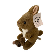 Aussie Bush Toys Kangaroo Plush Stuffed Animal Brown NWT