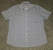 JOHNNIE-O Men  s Shirt Hangin' Out Blue Floral Featherweight Button-Down XL NWOT