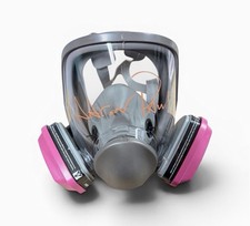 Aaron Paul - Breaking Bad - AUTOGRAPHED Signed Jesse Pinkman Gas Mask ACOA