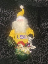 Santa’s Workshop Louisiana State University LSU Tigers Santa Figure Holiday