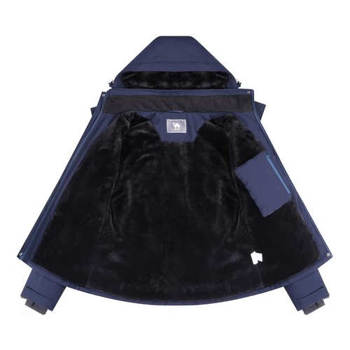 Women's Ski Jacket Waterproof Warm Coat Winter Fleece Snow Coat Hooded Snowbo... - Picture 4 of 7