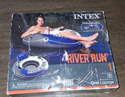 Intex River Run 1 Inflatable Floating Lounge Lake, River Tube 53'' New in Box