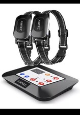 Aweec Wireless Dog Fence - 2 in 1 - Training Collar, Remote - Electric Fence 2PK