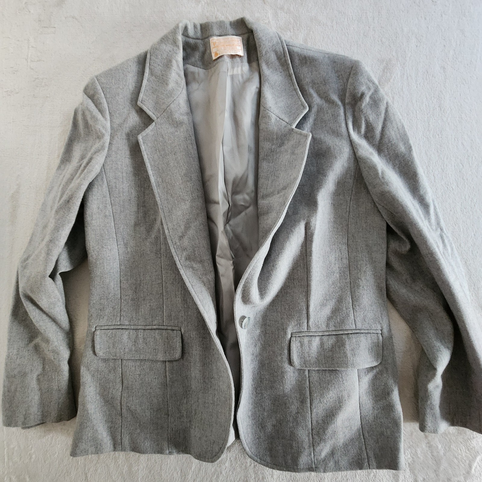 Pendleton Virgin Wool One Button Cropped Blazer J… - image 1