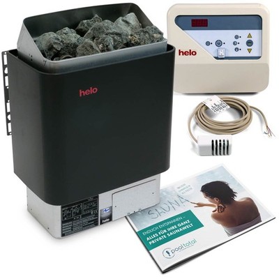 Sauna Ofen Steuergerät Steine Helo CUP 60 D Wandontage 6kW