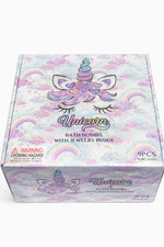 Unicorn Bath Bombs Gift Set for Kids 9 Pack with Jewelry Inside New