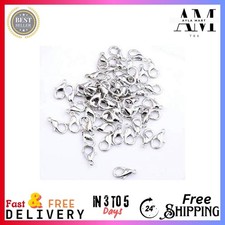100Pcs Stainless Steel Lobster Clasp Claw for Jewelry Necklace Bracelet Making