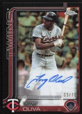 2025 Topps Chrome Black Refractor 3/10 Tony Oliva Auto #CLA-OLI GS1