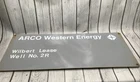 Vintage Porcelain Oil Field Sign - ARCO Oil & Gas Company, Wheeler Ridge Unit