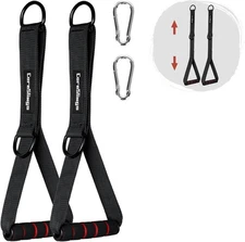 CoreSlings Cable Machine Handles with Finger Straps for gripping Forearm Strengt
