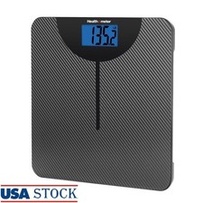 Digital Body Weight Scale LCD Carbon Fiber 400lb Capacity BMI Tracker 4 Users