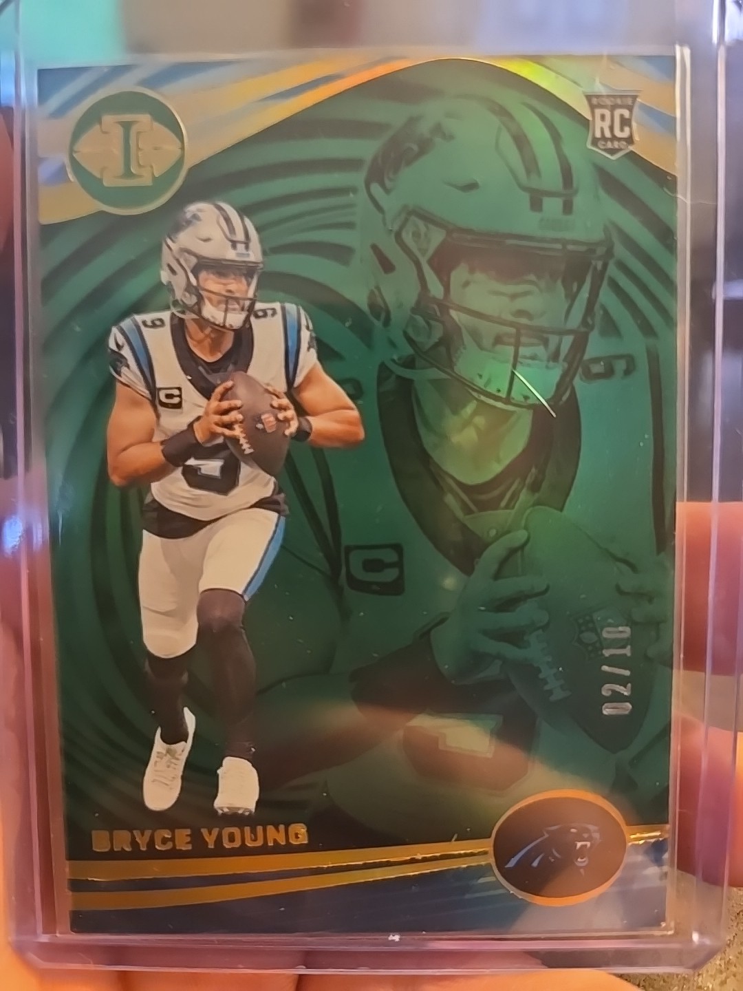2023 Panini Illusions Bryce Young #15 Green /10 (RC)