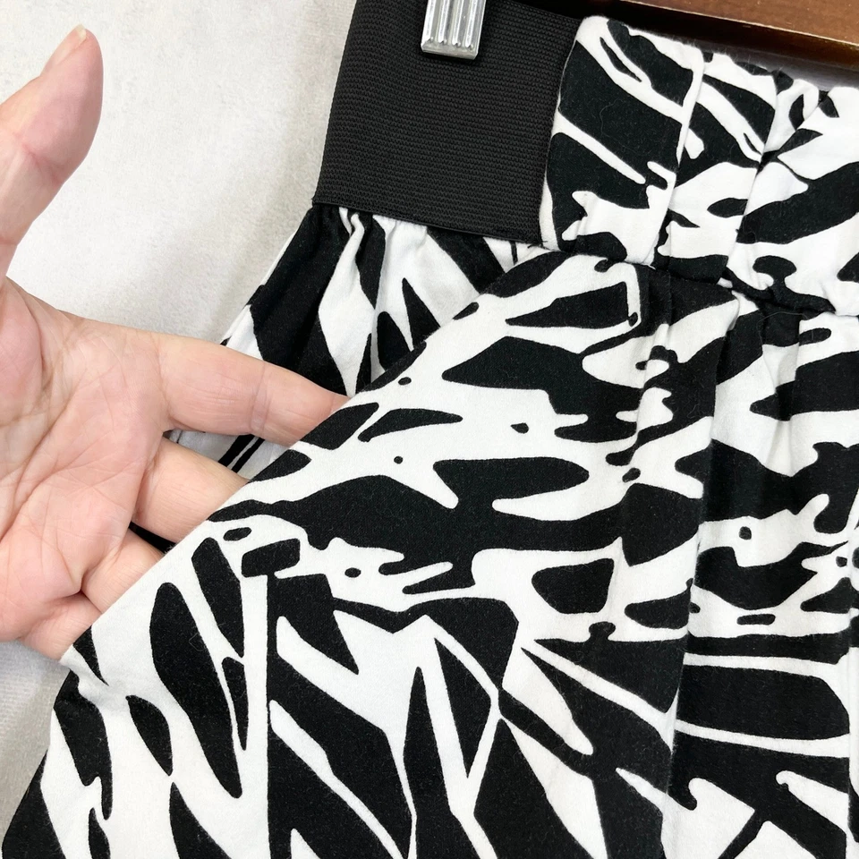 Falda A Byer Mujer Pequeña Negra Blanca Gráfica Mini Algodón Spandex Preppy Y2K Foto 2 de 4