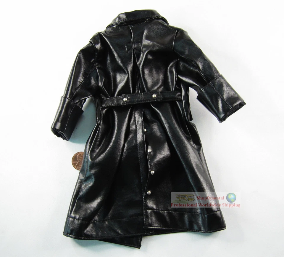 1:6 FIGURE GERMAN General Commander Cigarette Winter Leather Trench Coat WF_6P - Image 3 of 3