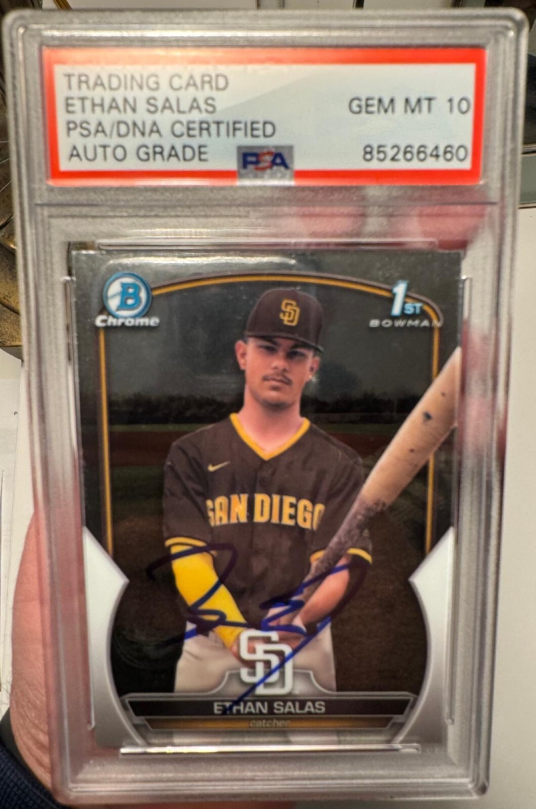 Ethan Salas 2023 Bowman Chrome #CPA-ESS Prospect Auto (1st) Price