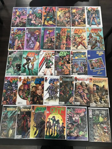ULTIMATE GEN 13 LOT 31 AUSGABEN! Fast neuwertig Bild Comics J. Scott Campbell Jim Lee BONUS!