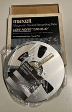 Maxell Low Noise Lne35-10 Sound Recording Tape Metal Reel 10.5” Pro Original Box