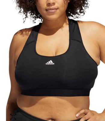 ADIDAS PLUS Powerreact Training Medium Support Sports Bra Size 1X